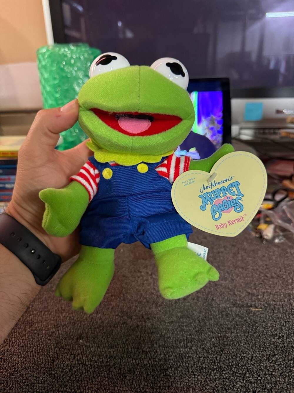Jim Henson's Muppet Babies Baby Kermit Plush Toy Play with Tag